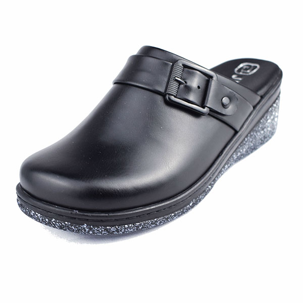 Sabot pour femme compense 080 noir  .....    sabots femme Maroc